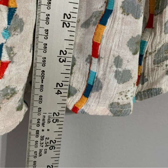 Savanna Jane boho babydoll style leopard print with multi embroidery. Size M - Picture 8 of 9